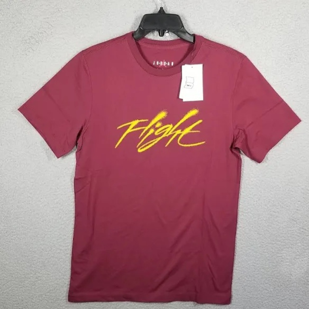 Jordan Essential Men’s T-Shirt Cherrywood Red/Taxi Size 2XL